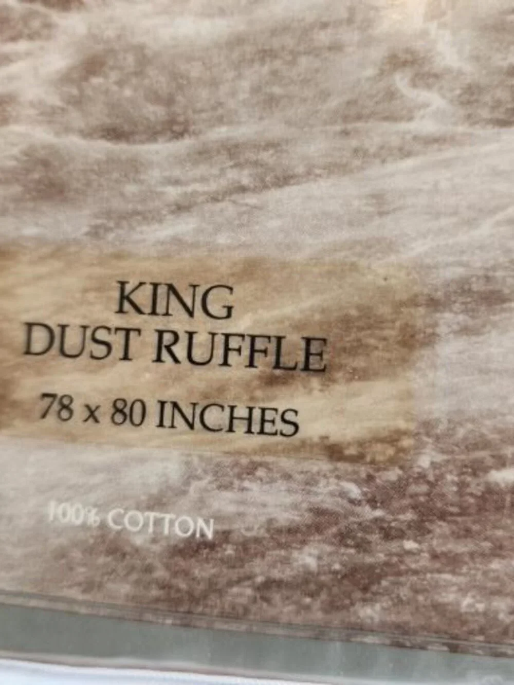Vintage Coventry Manor King Size Dust Ruffle 78x80 Pink 100% Cotton Unopened